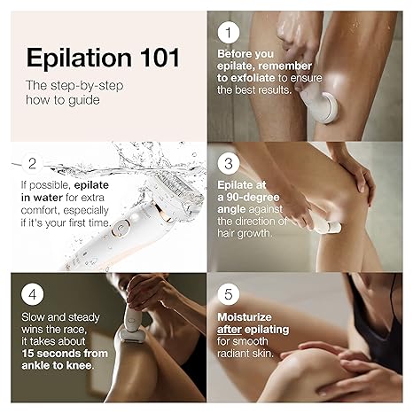 Braun Epilator Silk-épil 9 Flex 9-300 Beauty Set, Facial Hair Removal for Women, Hair Removal Device, Shaver & Trimmer, Cordless, Rechargeable, Wet & Dry, FaceSpa