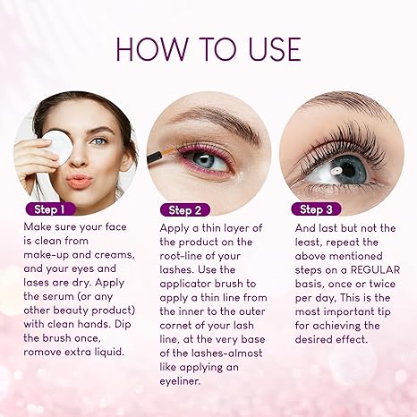 Premium Eyelash Serum by VieBeauti – Lash Boosting Serum for Longer Fuller Thicker Looking Lashes (3ML)