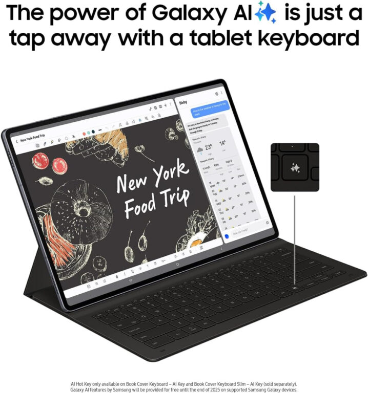 SAMSUNG Galaxy Tab S10+ Plus 12.4†256GB, Android Tablet, Circle to Search, Sketch to Image, Durability, Long Battery Life, AMOLED 2X Screen, S Pen Included, US Version, 2024, Moonstone Gray