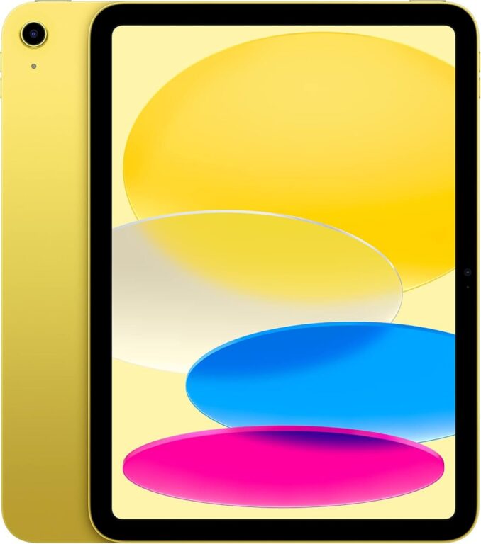 Apple iPad (10th Generation): with A14 Bionic chip, 10.9-inch Liquid Retina Display, 256GB, Wi-Fi 6, 12MP front/12MP Back Camera, Touch ID, All-Day Battery Life â€“ Silver