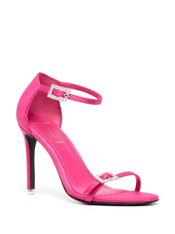 BLACK SUEDE STUDIO – Lila 100mm crystal-embellished sandals
