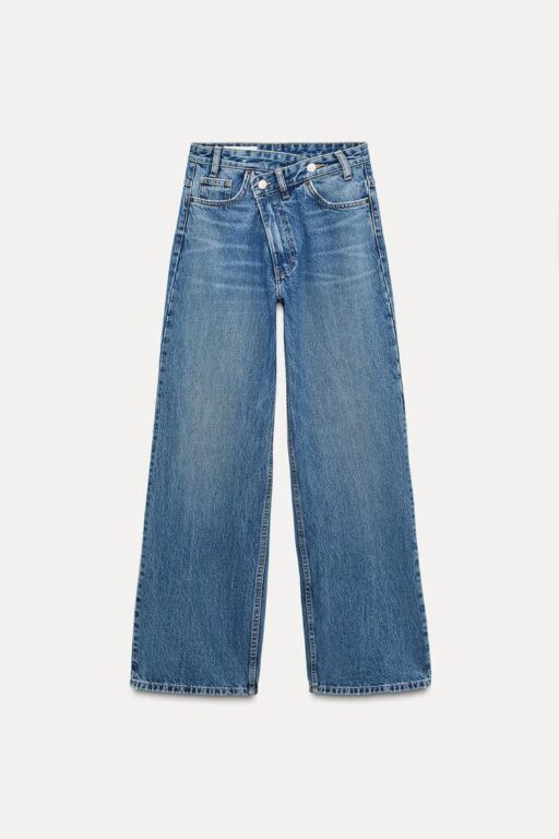 TRF HIGH-WAISTED WIDE LEG JEANS