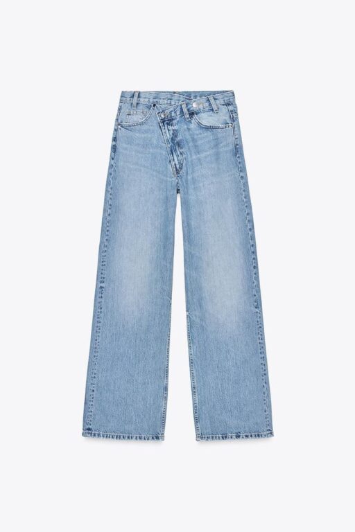 TRF HIGH-WAISTED WIDE LEG JEANS