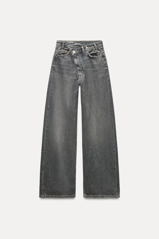 TRF HIGH-WAISTED WIDE LEG JEANS