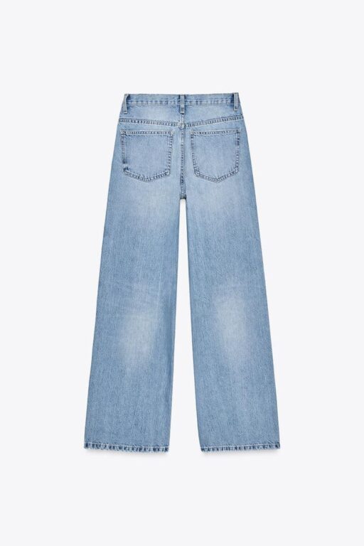 TRF HIGH-WAISTED WIDE LEG JEANS