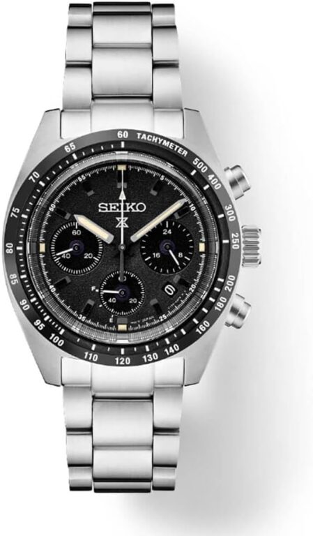 SEIKO Prospex Speedtimer Solar Chronograph Black Dial Men’s Watch SSC819