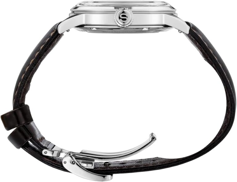 SEIKO Automatic Watch for Men – Presage Cocktail Time – Patterned with Golden Numerals and Date Calendar, 50m Water-Resistant