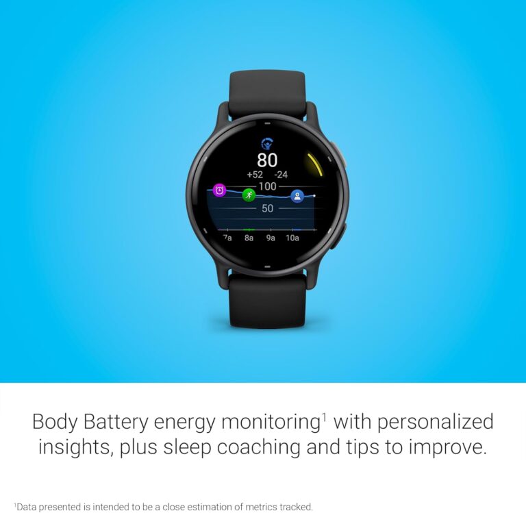 Garmin vívoactive 5, Health and Fitness GPS Smartwatch, AMOLED Display, Up to 11 Days of Battery, Black