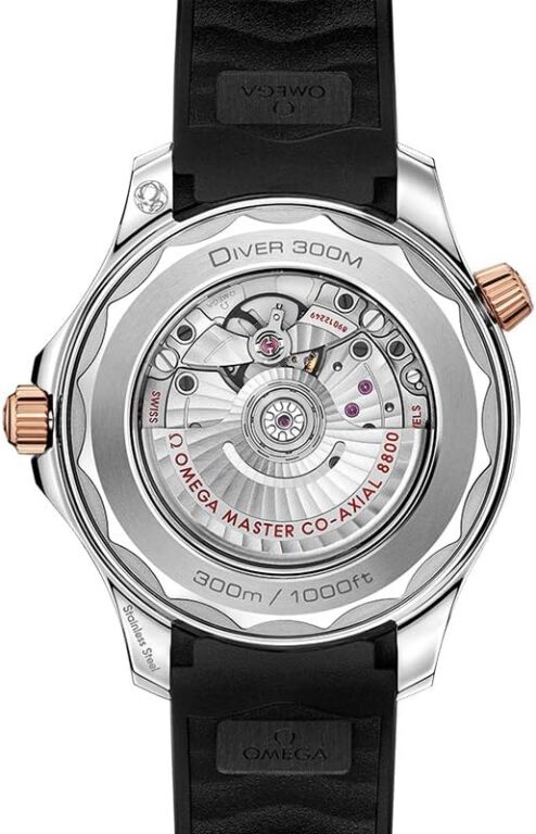 Omega Seamaster Automatic Steel & 18kt Sedna Gold Black Dial Men’s Watch 210.22.42.20.01.002