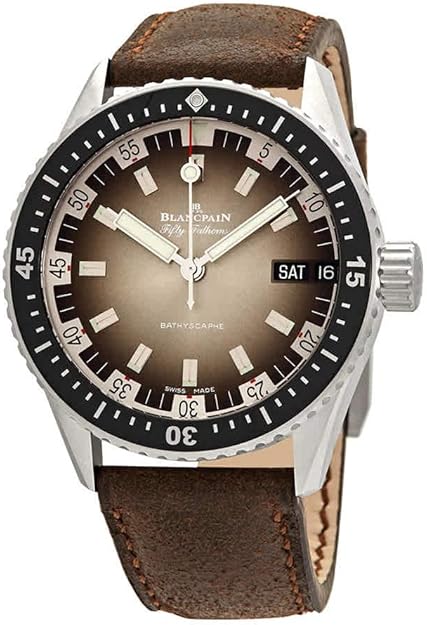 Blancpain Fifty Fathoms Bathyscaphe Jour Date 70s Automatic Grey Meteor Dial Men’s Watch 5052 1110 63A