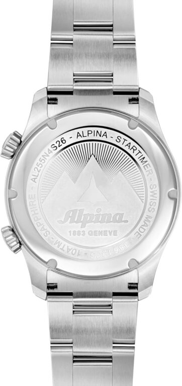 ALPINA Men’s Swiss Startimer Worldtimer Quartz Watch, Stainless Steel, GMT, Sapphire Crystal