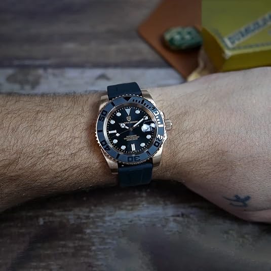 Men Watches Pagani Design Watch for Men Automatic NH35 Mechanical 100M Waterproof Stainless Steel Sapphire Glass Yacht Wristwatch PD-1651