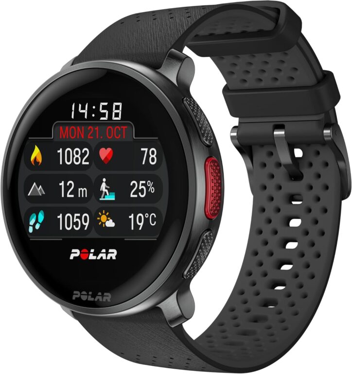 POLAR Vantage V3, Sport Watch with GPS, Heart Rate Monitor, and Extended Battery Life, Smart Watch for Men and Women, Offline Maps, Running, Triathlon Watch, Black