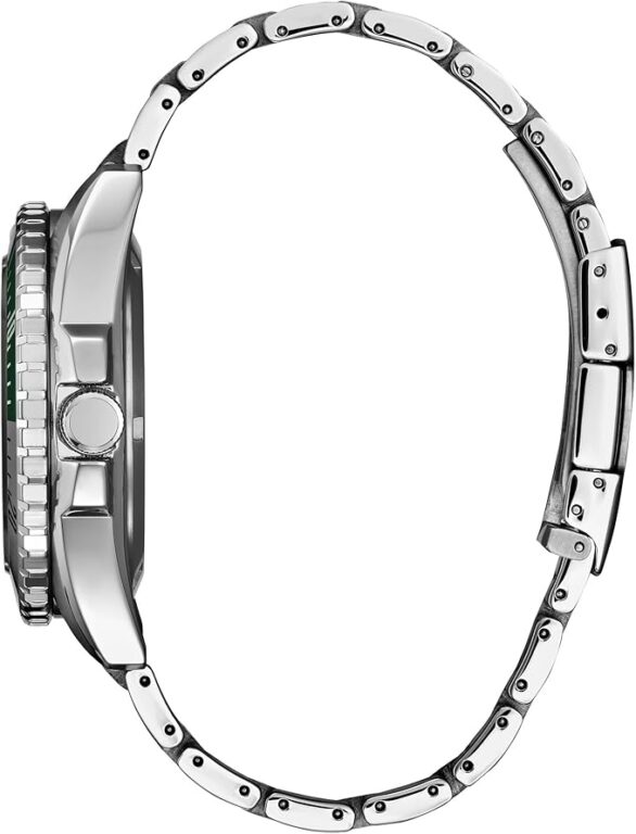 Citizen Men’s Automatic Watch, Silver-Tone Stainless Steel Bracelet, Black Dial, 3 Hand Day/Date. (Model: NH7531-50E)