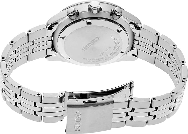 SEIKO SSB427P1,Men’s Sports,Quartz Movementl,Stainless,Silver Tone,WR,SSB427