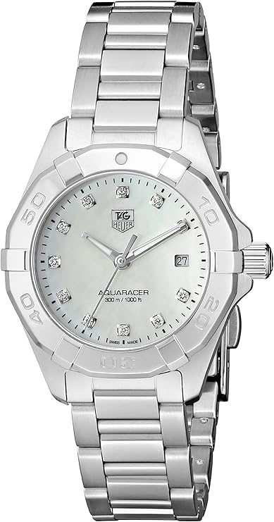 TAG Heuer Women’s WAY1413.BA0920 300 Aquaracer Silver-Tone Stainless Steel Watch