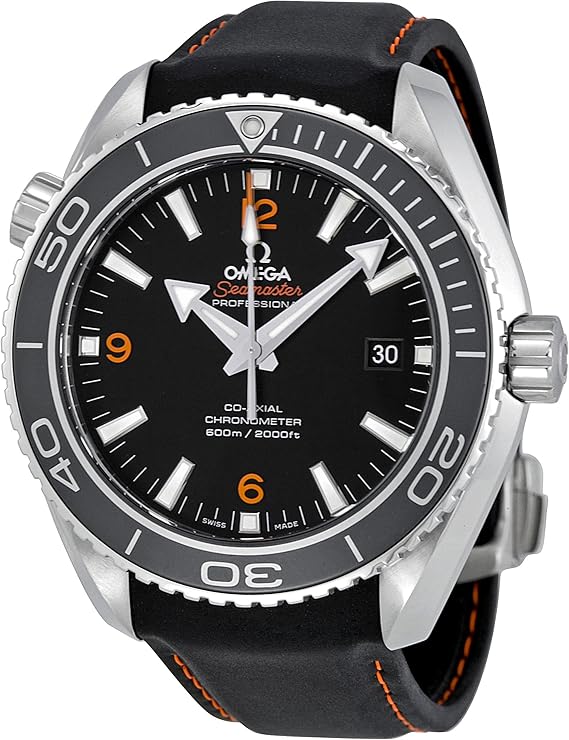 Omega Men’s 232.32.46.21.01.005 Seamaster Planet Ocean Black Dial Watch