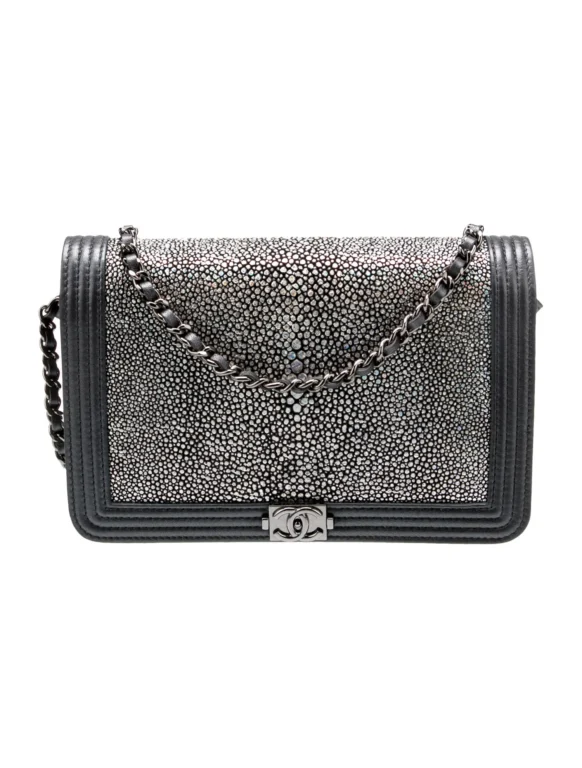 Chanel Galuchat Boy Wallet On Chain