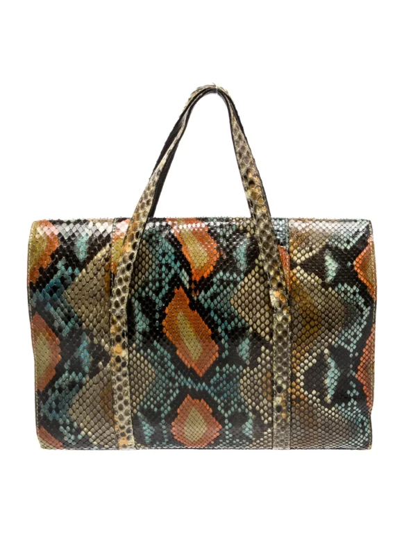 Chanel Small Snakeskin CC Handle Bag
