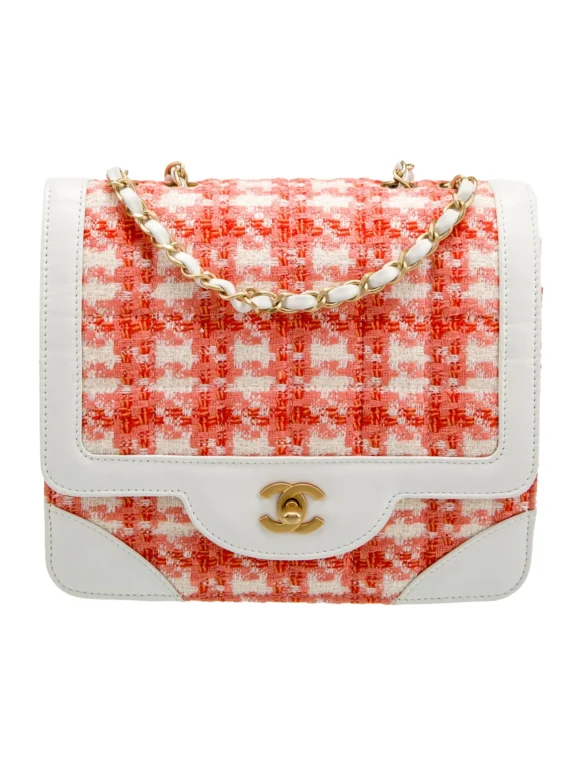 Chanel Small Tweed CC Flap Bag Quilted