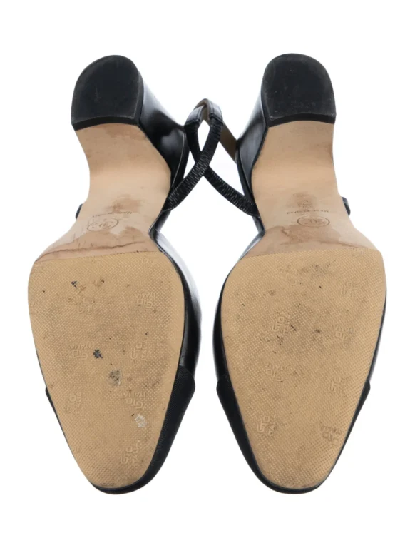 Chanel Interlocking CC Logo Lambskin Slingback Pumps Women’s Size: 5 | IT 35
