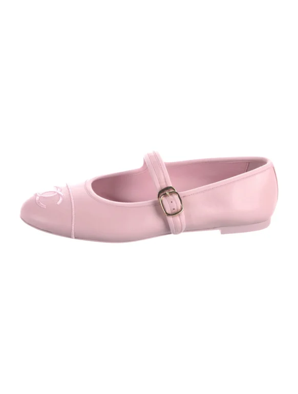 Chanel 2024 Interlocking CC Logo Mary Jane Flats Women’s Size: 10 | IT 40