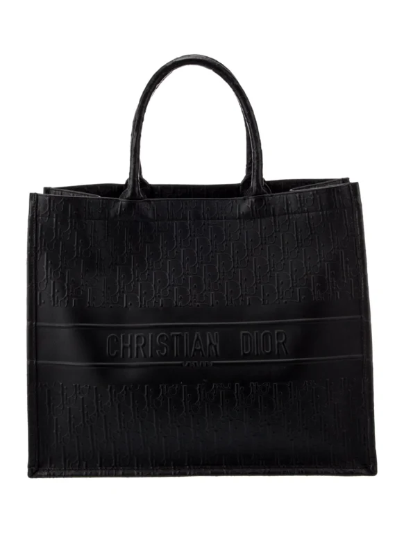 Christian Dior Embossed Leather Book Large