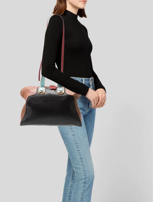 Fendi Leather Top Handle Bag