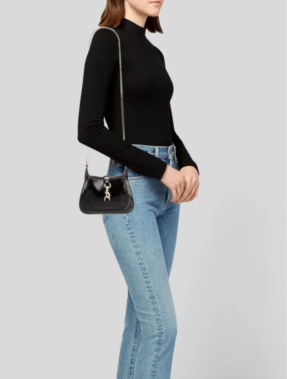 Gucci Patent Leather Jackie Notte Mini