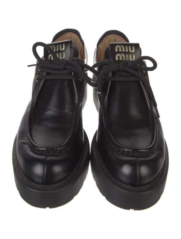 Miu Miu Leather Oxfords Women’s Size: 11 | IT 41