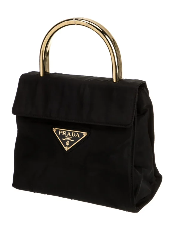 Prada Tessuto Nylon Top Handle Bag Vintage