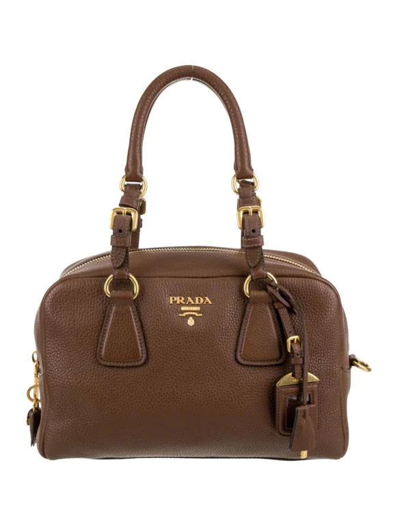 Prada Vitello Daino Leather Top Handle Bag