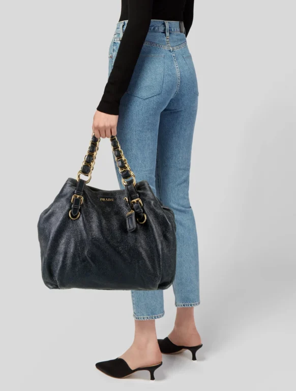 Prada Cervo Lux Leather Tote
