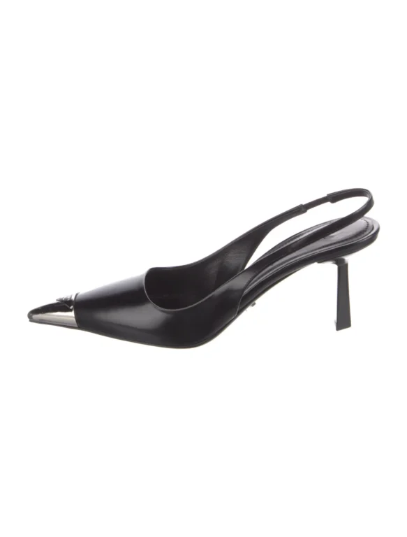 Prada Leather Slingback Pumps Women’s Size: 5.5 | IT 35.5