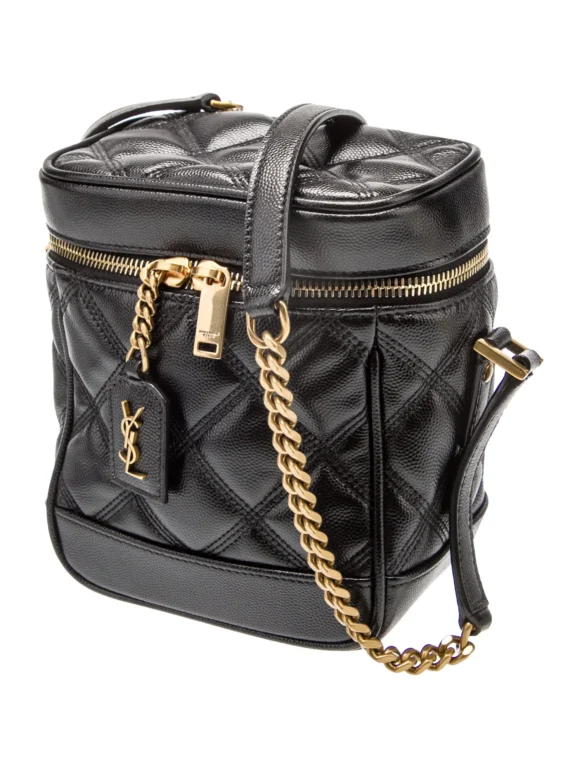 Saint Laurent Quilted Messenger Bag