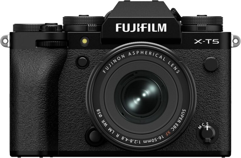 Fujifilm X-T5 Mirrorless Digital Camera XF16-50mmF2.8-4.8 R LM WR Lens Kit – Black