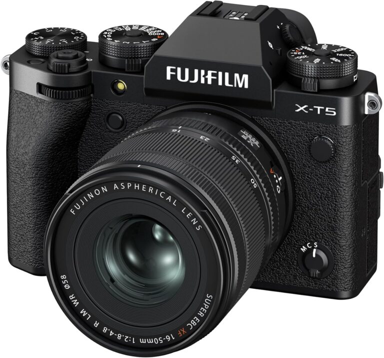 Fujifilm X-T5 Mirrorless Digital Camera XF16-50mmF2.8-4.8 R LM WR Lens Kit – Black