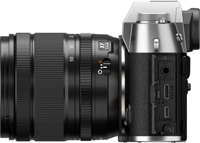 Fujifilm X-T50 Mirrorless Digital Camera XC15-45mmF3.5-5.6 OIS PZ Lens Kit – Silver
